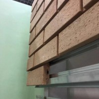 65*215mm exterior facade slip clay brick hanging system clinker tile