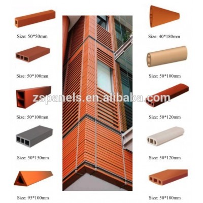 Cheap Building construction material terracotta tube, terracotta stick, wall louver