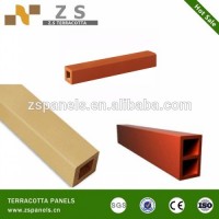 Exterior wall facade terracotta stick, clay louver for exterior wall, terracotta louver for facade system