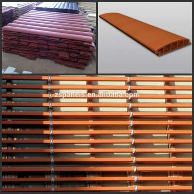 terracotta natural clay stick louver with facade curtain wall outdoor for business office building