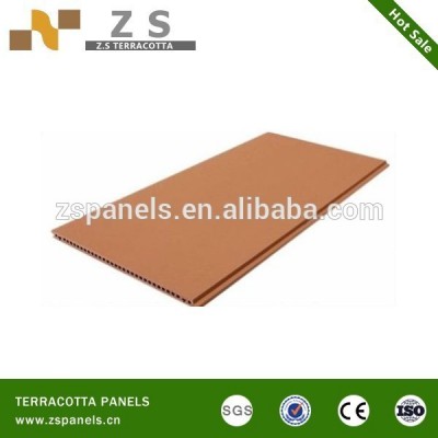 Terracotta wall panels for cladding system