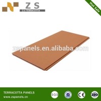 Terracotta wall panels for cladding system